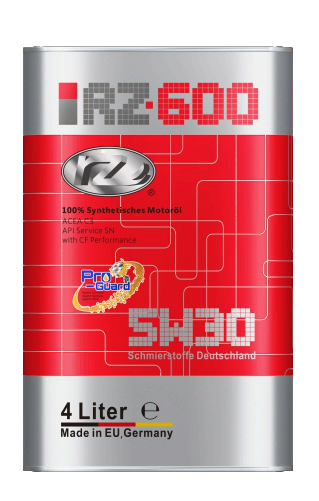 عبوة زيت RZ600 5W30 تسكب الزيت